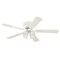 Westinghouse Contempra IV 52" 5-Blade Wht Indoor Ceiling Fan w/Dimmable LED Light 7232300 - alternate 1